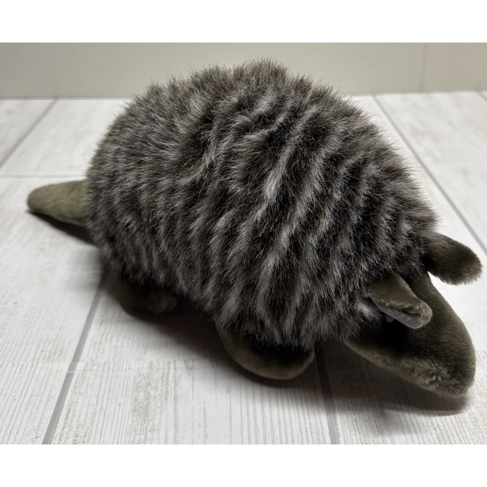 A&A Plush Armadillo Plush Stuffed Animal 12"  Dark Gray